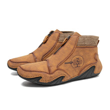 Lade das Bild in den Galerie-Viewer, draussenfeet handgemachte lederschuhe stiefel 31415 gelb
