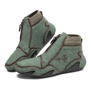 draussenfeet handgemachte lederschuhe stiefel 31415 grun