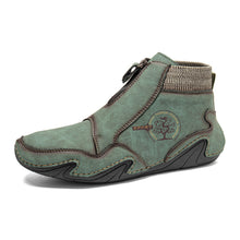 Lade das Bild in den Galerie-Viewer, draussenfeet handgemachte lederschuhe stiefel 31415 grun

