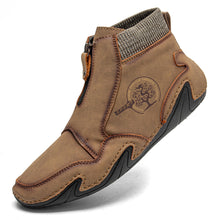 Lade das Bild in den Galerie-Viewer, draussenfeet handgemachte lederschuhe stiefel 31415 khaki
