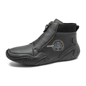 draussenfeet handgemachte lederschuhe stiefel 31415 schwarz