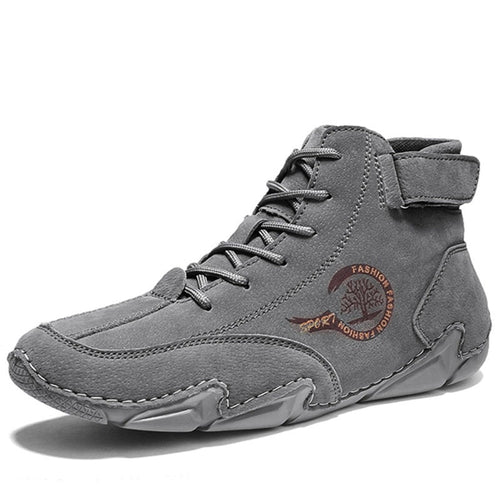 draussenfeet handgemachte lederschuhe stiefel 31423 grau