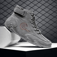 Lade das Bild in den Galerie-Viewer, draussenfeet handgemachte lederschuhe stiefel 31423 grau
