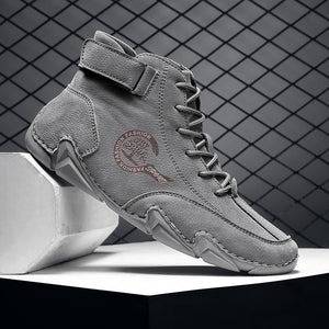 draussenfeet handgemachte lederschuhe stiefel 31423 grau