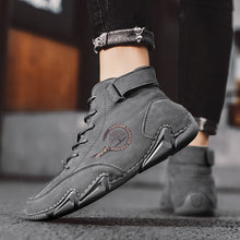 Lade das Bild in den Galerie-Viewer, draussenfeet handgemachte lederschuhe stiefel 31423 grau
