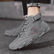 Lade das Bild in den Galerie-Viewer, draussenfeet handgemachte lederschuhe stiefel 31423 grau
