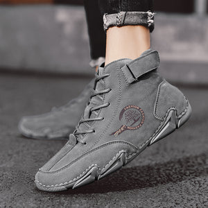 draussenfeet handgemachte lederschuhe stiefel 31423 grau