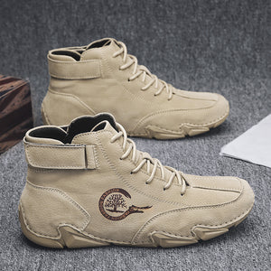 draussenfeet handgemachte lederschuhe stiefel 31423 sand