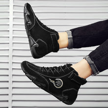 Lade das Bild in den Galerie-Viewer, draussenfeet handgemachte lederschuhe stiefel 31423 schwarz

