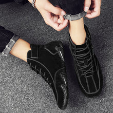 Lade das Bild in den Galerie-Viewer, draussenfeet handgemachte lederschuhe stiefel 31423 schwarz
