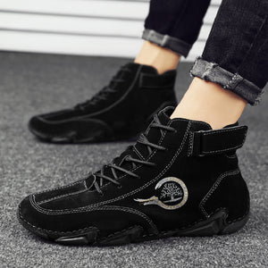 draussenfeet handgemachte lederschuhe stiefel 31423 schwarz