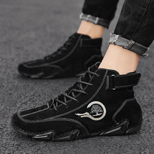 Lade das Bild in den Galerie-Viewer, draussenfeet handgemachte lederschuhe stiefel 31423 schwarz
