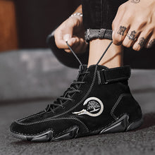 Lade das Bild in den Galerie-Viewer, draussenfeet handgemachte lederschuhe stiefel 31423 schwarz
