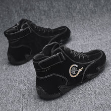 Lade das Bild in den Galerie-Viewer, draussenfeet handgemachte lederschuhe stiefel 31423 schwarz
