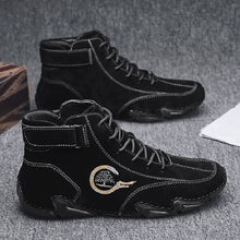 Lade das Bild in den Galerie-Viewer, draussenfeet handgemachte lederschuhe stiefel 31423 schwarz
