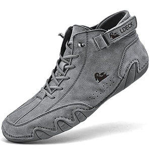 draussenfeet handgemachte lederschuhe stiefel 31425 grau