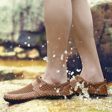 Lade das Bild in den Galerie-Viewer, draussenfeet handgemachte lederschuhe wasserschuhe 114139 braun
