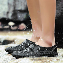 Lade das Bild in den Galerie-Viewer, draussenfeet handgemachte lederschuhe wasserschuhe 114139 schwarz
