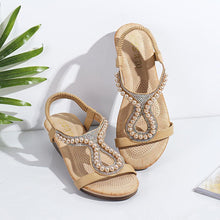 Lade das Bild in den Galerie-Viewer, draussenfeet keilsandalen 132196 beige
