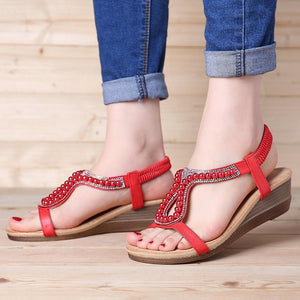 draussenfeet keilsandalen 132196 rot