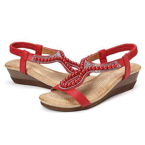 draussenfeet keilsandalen 132196 rot