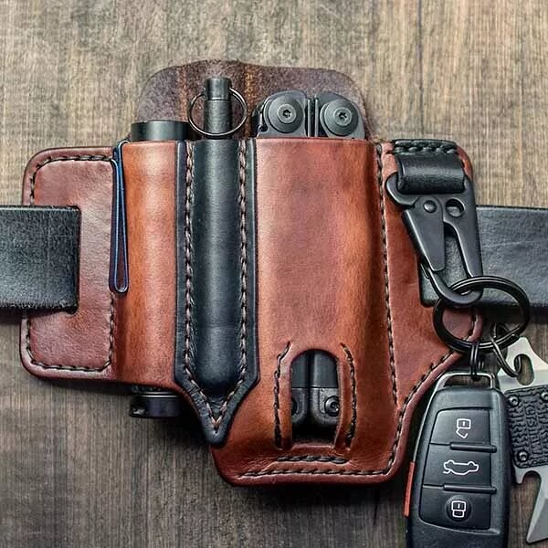 draussenfeet leder multitool gurteltaschen 31225 braun