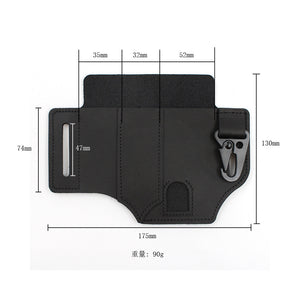 draussenfeet leder multitool gurteltaschen 31225 schwarz