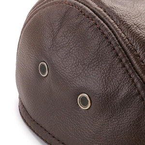 draussenfeet leder zeitungsjungen mutzen 31147 braun