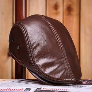 draussenfeet leder zeitungsjungen mutzen 31147 braun