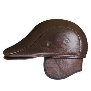 draussenfeet leder zeitungsjungen mutzen 31147 braun