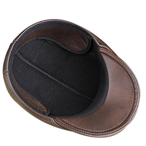 draussenfeet leder zeitungsjungen mutzen 31147 braun