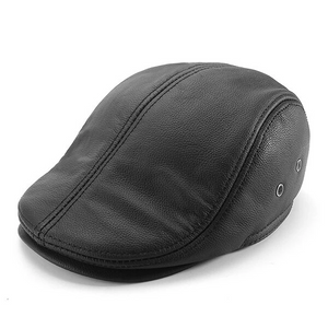 draussenfeet leder zeitungsjungen mutzen 31147 schwarz