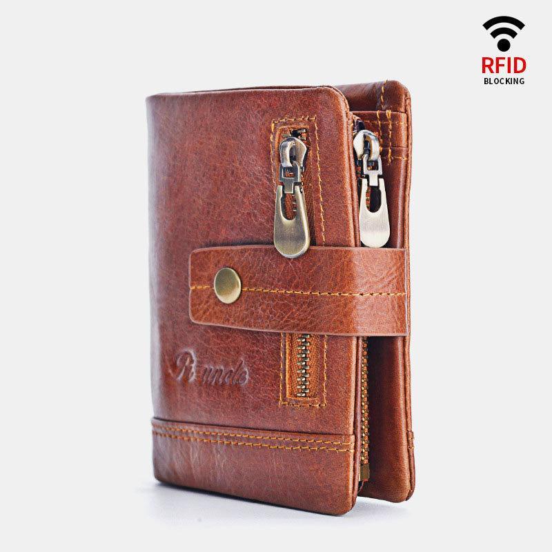 draussenfeet lederbrieftaschen geldborsen 138361 braun