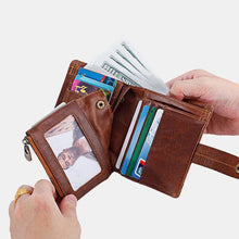Load image into Gallery viewer, draussenfeet lederbrieftaschen geldborsen 138361 braun
