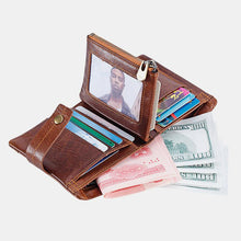 Load image into Gallery viewer, draussenfeet lederbrieftaschen geldborsen 138361 braun
