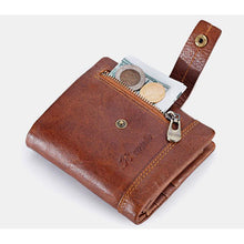 Load image into Gallery viewer, draussenfeet lederbrieftaschen geldborsen 138361 braun
