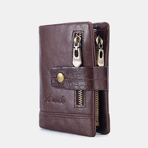 draussenfeet lederbrieftaschen geldborsen 138361 kaffee
