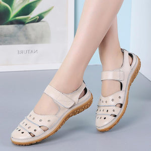 draussenfeet ledersandalen hausschuhe 134073 beige