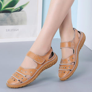 draussenfeet ledersandalen hausschuhe 134073 kamel