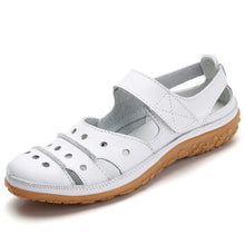 Lade das Bild in den Galerie-Viewer, draussenfeet ledersandalen hausschuhe 134073 weiss
