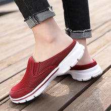 Lade das Bild in den Galerie-Viewer, draussenfeet strickschuhe hausschuhe 140693 rot
