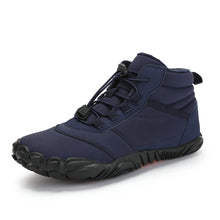 Lade das Bild in den Galerie-Viewer, draussenfeet winter barfussschuhe schneestiefel 31426 blau
