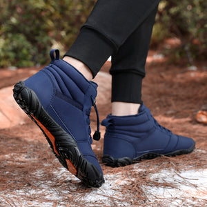 draussenfeet winter barfussschuhe schneestiefel 31426 blau