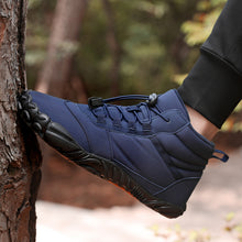 Lade das Bild in den Galerie-Viewer, draussenfeet winter barfussschuhe schneestiefel 31426 blau
