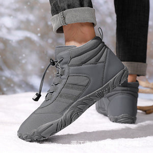 draussenfeet winter barfussschuhe schneestiefel 31466 hellgrau