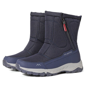 draussenfeet winter schneestiefel 31420 damen dunkelblau