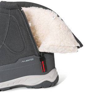 draussenfeet winter schneestiefel 31420 damen dunkelgrau