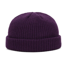 Lade das Bild in den Galerie-Viewer, draussenfeet winter strickmutzen 31197 lila
