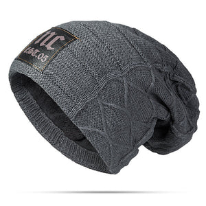 draussenfeet winter strickmutzen 31208 grau