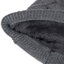 Lade das Bild in den Galerie-Viewer, draussenfeet winter strickmutzen 31208 grau

